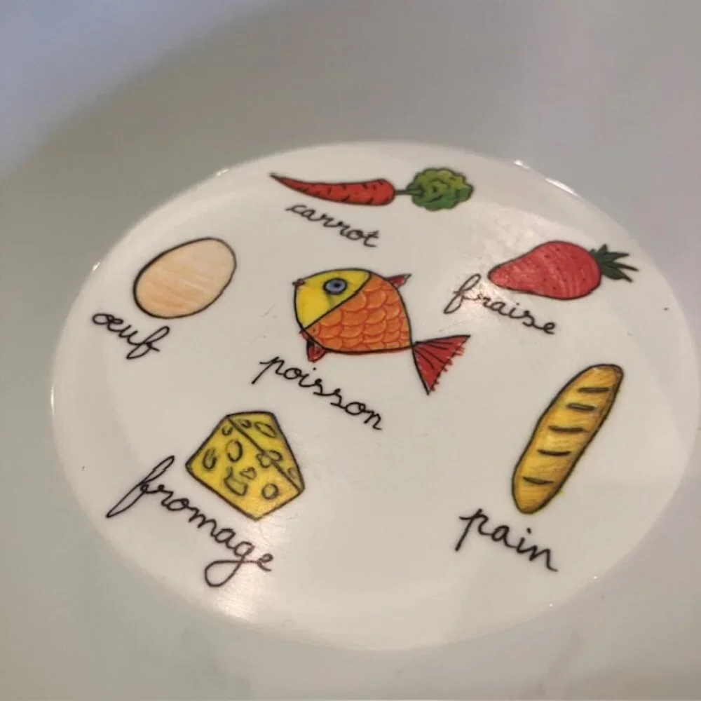 Baby Cie French Foods Melamine Bowl Dishwasher Safe Set of 2